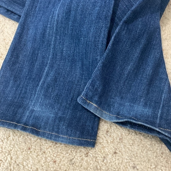 Paige Jeans Sz 26 Laurel Canyon Low-rise Bootcut Blue Embroidered Pockets - Picture 8 of 9